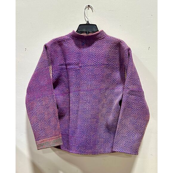 Kantha Jacket Vintage Handmade 100% cotton Patchwork Jacket Reversible Jacket - Picture 5 of 8